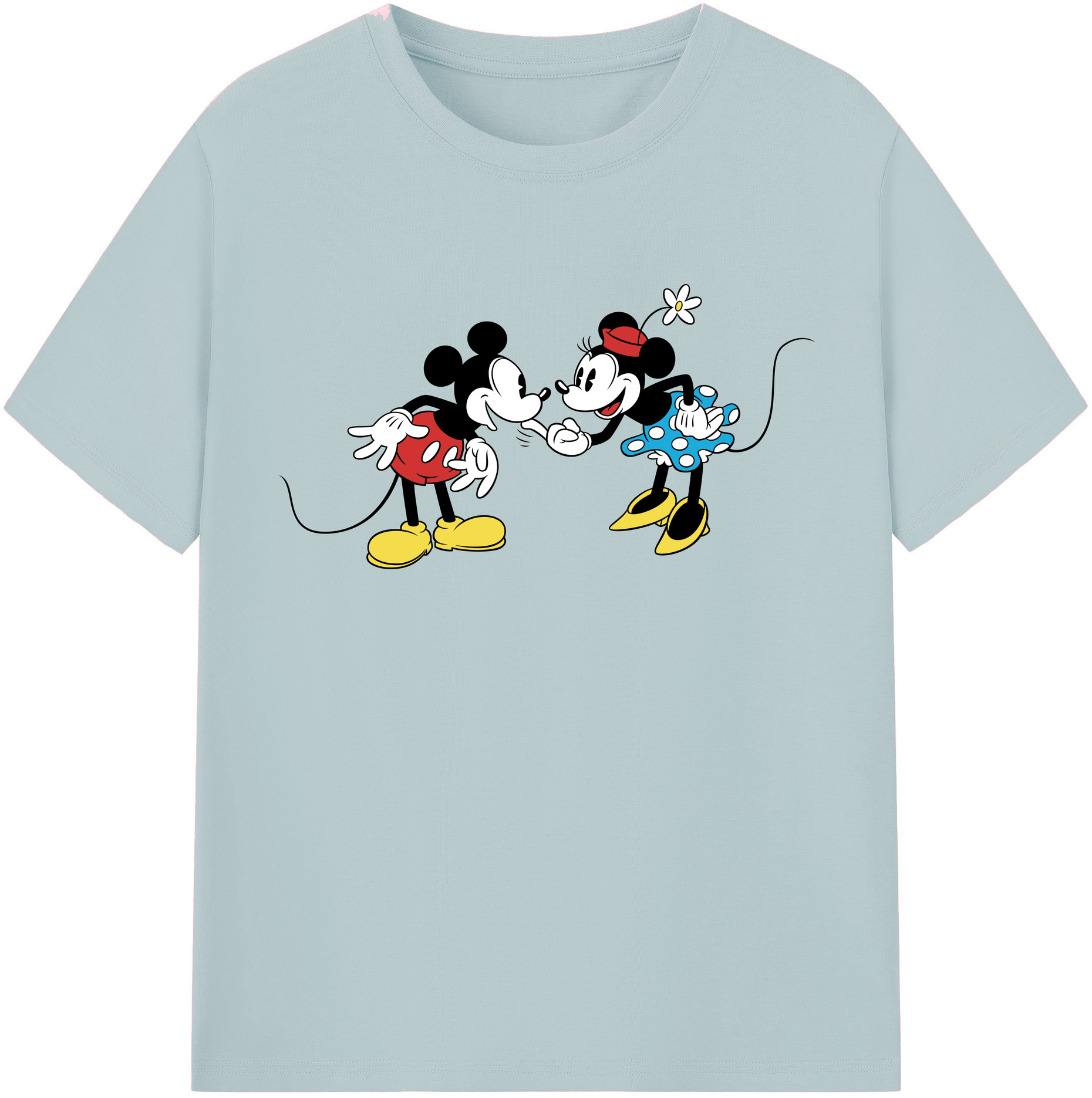 （画像用） ミッキーマウス Mickey Mouse 綿100％半袖Tシャツ（フロントプリント）
